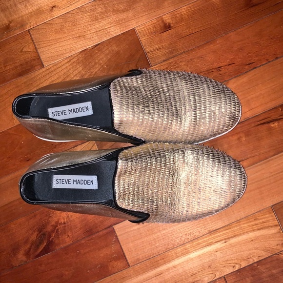 Gold Platform Steven Madden Shoes